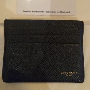 Authentic Givenchy Black Card Holder